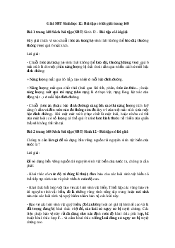 Giải SBT Sinh học 12: Bài tập có lời giải trang 148