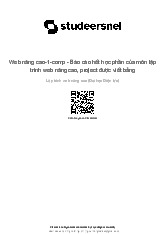 Báo cáo dự án môn lập trình Web nâng cao