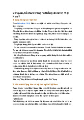 Cơ quan, tổ chức trong hệ thống chính trị Việt Nam?