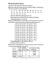 Bài tập Tần suất thống kê ứng dụng | ại học Bách Khoa Hà Nội