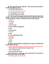 Trắc nghiệm chương 6 môn Chủ nghĩa xã hội và khoa học | Trường Đại học Kinh doanh và Công nghệ Hà Nội