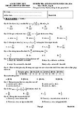 Đề giữa kì 1 Toán 11 năm 2024 – 2025 trường THPT Nguyễn Trân – Bình Định