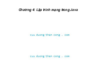 Lập trình mạng trong Java môn Lập trình Java | Trường Đại học Bách Khoa Hà Nội