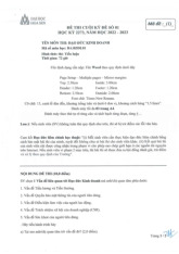 Đề thi Đạo Đức Trong Kinh Doanh | Đại học Hoa Sen