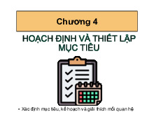 Hoạch định và thiết lập mục tiêu - Môn quản trị học - Đại Học Kinh Tế - Đại học Đà Nẵng