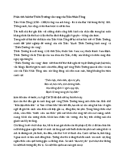 Văn mẫu 8 | Phân tích bài thơ Thiên Trường vãn vọng của Trần Nhân Tông