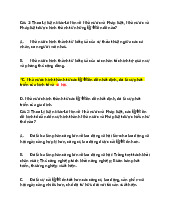 Bộ câu hỏi trắc nghiệm ôn tập môn Triết học Mác - Lênin  | Trường đại học kinh doanh và công nghệ Hà Nội