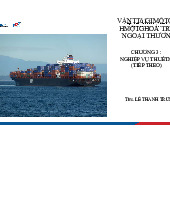 Chương 3 - nghiệp vụ thuê tàu trong vận chuyển tải giao nhận môn Hệ thống Thông tin trong Kế toán| Trường Đại học Công nghiệp Thành phố Hồ Chí Minh
