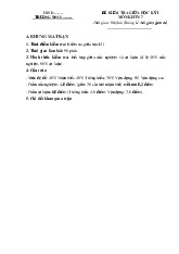 Đề thi giữa học kỳ 1 môn Khoa học tự nhiên lớp 7 năm học 2024 - 2025 - Đề số 4 | Bộ sách Cánh diều