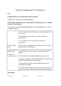 Giải Tiếng Anh 11 Unit 5: Writing