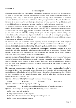 PASSAGE 4_Theme 5. Jobs and Employment (Công việc và tuyển dụng)