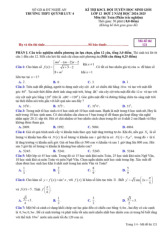 Đề khảo sát HSG Toán 12 đợt 2 năm 2024 – 2025 trường THPT Quỳnh Lưu 4 – Nghệ An