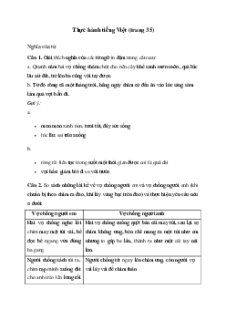 Soạn bài Thực hành tiếng Việt trang 35 - Kết nối tri thức 6