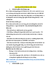 Các loại rủi ro trong kiểm toán cơ bản | Kiểm toán cơ bản | Trường Đại học Công nghiệp Thành phố Hồ Chí Minh