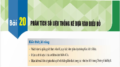 Giáo án điện tử Toán 8 Bài 20 Kết nối tri thức: Phân tích số liệu thống kê dựa vào biểu đồ