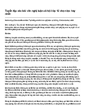 Tuyển tập các bài văn nghị luận xã hội lớp 12 chọn lọc hay nhất