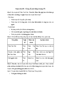 Soạn bài Củng cố, mở rộng trang 37 - Kết nối tri thức Ngữ Văn lớp 10