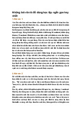 Những bài văn tả đồ dùng học tập ngắn gọn hay nhất