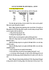 Bài Tập toán kinh tế chính trị | Trường Đại học Thương Mại