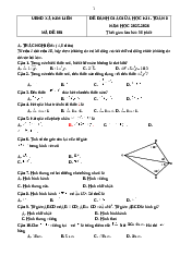 Đề kiểm tra giữa kỳ 1 toán 8