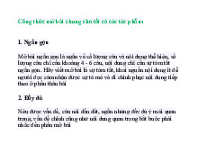 Công thức mở bài kết bài chung cho tất cả các tác phẩm -  Lý luận văn học | Đại học Thủ đô Hà Nội