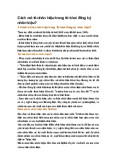 Cách mô tả nhãn hiệu trong tờ khai đăng ký nhãn hiệu?