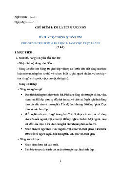 Giáo án Tiếng Việt 2 sách Cánh diều (Cả năm) | Tuần 1