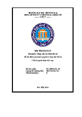 Đánh giá thực trạng thị trường bảo hiểm ở Việt Nam giai đoạn hiện nay | Bài thảo luận tài chính tiền tệ