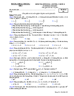 Đề kiểm tra Hình học 11 chương 1 năm 2018 – 2019 trường Lý Thường Kiệt – Bình Thuận