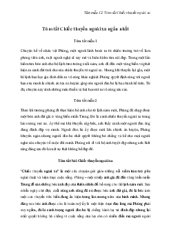 Tóm tắt tác phẩm Chiếc thuyền ngoài xa (22 mẫu + Sơ đồ tư duy) | Văn mẫu 12