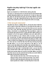 Nguồn của pháp luật là gì? Các loại nguồn của pháp luật?