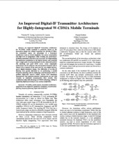 Tài liệu về An improved digital-if transmitter architecture ‘For highly-integrated W-CDMA mobile terminals môn Thu phát vô tuyến | Học viện Công Nghệ Bưu Chính Viễn Thông