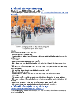 Giải SGK Địa lí 7 Bài 3: Khai thác, sử dụng và bảo vệ thiên nhiên ở Châu Âu - Kết nối chi thức