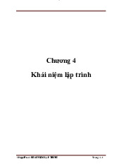 Chương 4 Khái niệm lập trình | Đại học Kinh tế Kỹ thuật Công nghiệp