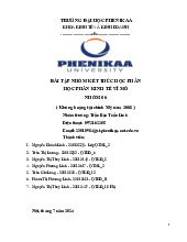 Khủng hoảng tài chính Mỹ năm 2008 | Bài tập nhóm kết thúc học phần học phần Kinh tế vĩ mô | Trường Đại học Phenikaa