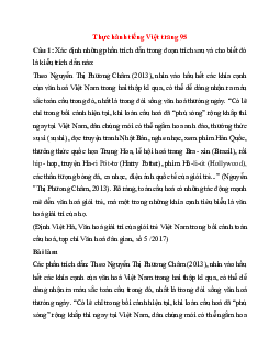 Soạn bài Thực hành tiếng Việt trang 95 | Ngữ văn 11 Chân trời sáng tạo