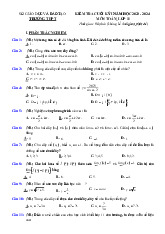 Đề thi học kỳ 1 môn Toán lớp 11 năm học 2024 - 2025 - Đề số 4 | Bộ sách Kết nối tri thức