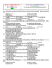 Đề ôn thi TN Lịch Sử 2025 bám sát minh họa giải chi tiết-Đề 25