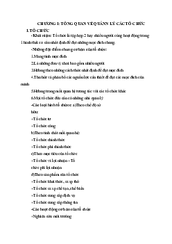 Đề cương ôn tập Khoa học quản lý