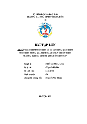 Quan điểm toàn diện và sự vận dụng quan điểm toàn diện - Triết học Mác Lenin | Đại học Kinh Tế Quốc Dân