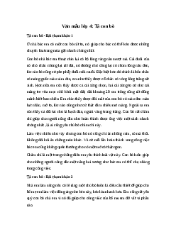 Tả con bò nhà em | Tập làm văn 4