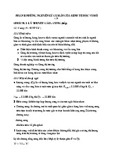 Chương 1 - Lý thuyết cầu - cung 3 môn Nguyên lý kinh tế    | Học viện Nông nghiệp Việt Nam