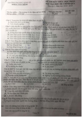 Đề thi kết thúc học phần - Môn Thị trường và các định chế tài chính - Đại Học Kinh Tế - Đại học Đà Nẵng