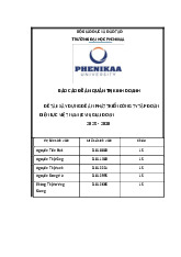 Xây dựng đề án phát triển Tập đoàn Điện lực Việt Nam (EVN) cho giai đoạn 2025 – 2030 | Báo cáo đề án Quản trị kinh doanh | Trường Đại học Phenikaa