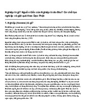 Nghiệp là gì? Nguồn Gốc của Nghiệp là do đâu? Cơ chế tạo nghiệp và gặt quả theo Đạo Phật