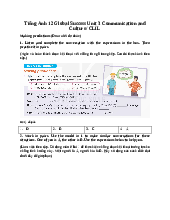 Giải SGK Tiếng Anh 12 Global Success Unit 3 Communication and Culture/ CLIL