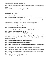 Đề cương ôn tập theo chương môn Kinh tế vi mô 1 | Học viện Tài chính