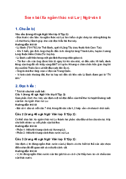 Soạn bài Xa ngắm thác núi Lư | Ngữ văn 8 Bài 7: Thơ đường luật sách Cánh Diều