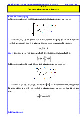 Các dạng bài tập ứng dụng hình học của tích phân Toán 12 CTST