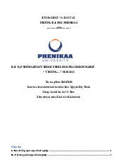 GlobalTalk | Bài tiểu luận kết thúc học phần Kỹ năng Khởi nghiệp và lãnh đạo | Trường Đại học Phenikaa